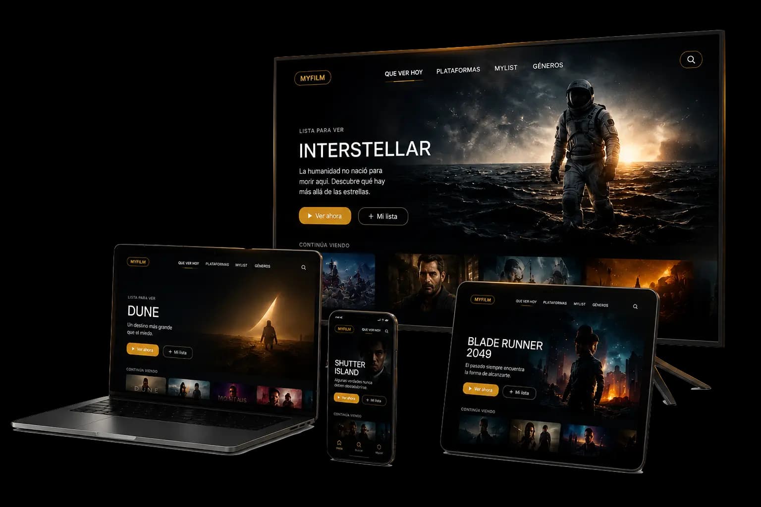 Ecosistema multiplataforma MYFILM